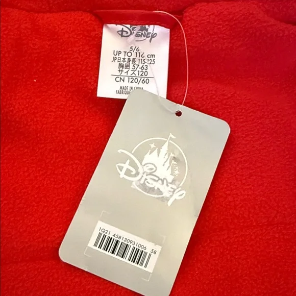 Disney Pixar Lightning McQueen hooded puffer jacket Size 5/6 - Picture 2 of 10